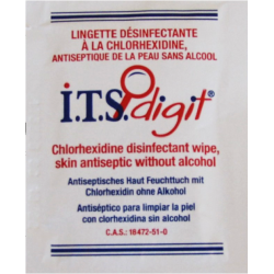 Lingettes désinfectantes à la Chlorhexidine / sans alcool / 400