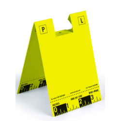 Plot jetable en carton dur jaune/ 100