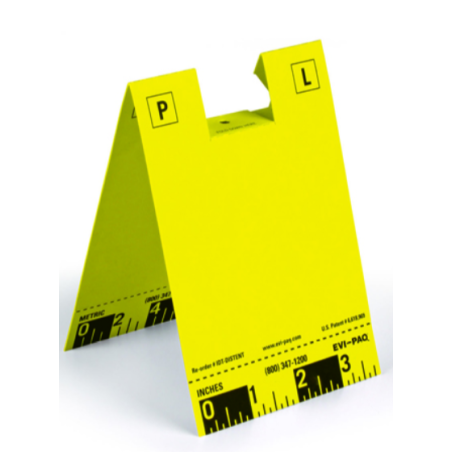 Plot jetable en carton dur jaune/ 100