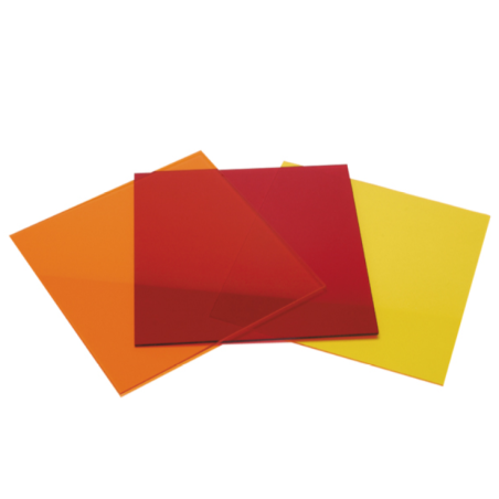 Plaque filtrante plastique orange 20.5 x 20.5 cm