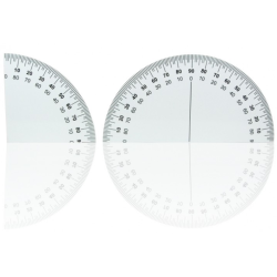 Demi rapporteur d'angle balistique 90°