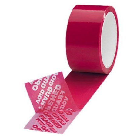 Rouleau adhesif securise rouge QS L.50 m l.48 mm Neutre