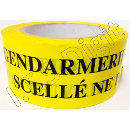 Adhesif rouleau "ne pas ouvrir" jaune GN (50 mm x 100 m)
