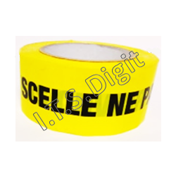 Adhesif rouleau "scelle ne pas ouvrir" jaune NEUTRE (50 mm x 100 m)