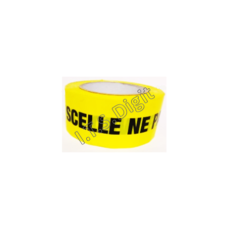 Adhesif rouleau "scelle ne pas ouvrir" jaune NEUTRE (50 mm x 100 m)