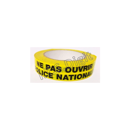 Adhesif rouleau "Ne pas ouvrir" jaune PN (25 mm x 100 m)