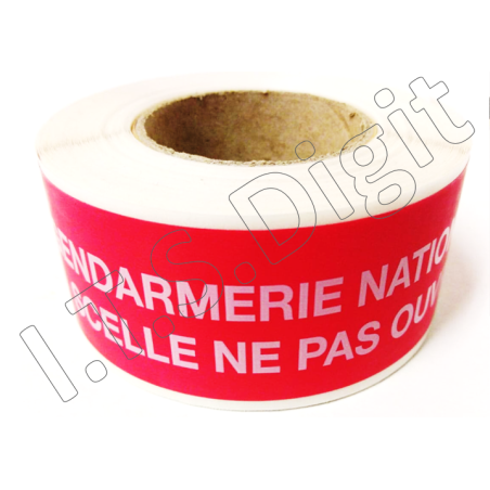 Adhesif securise void rouge (Scelle ne pas ouvrir) GN 35 mm x 20 m