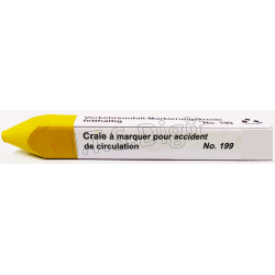 Crayon marquage waterproof jaune 20x20x150 mm / 2
