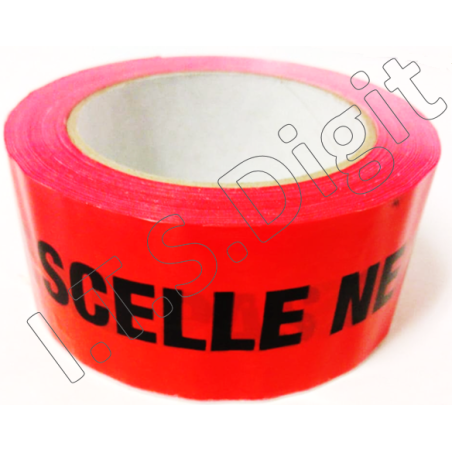 Adhesif Rlx Rouge pour emballage SCELLE NE PAS OUVRIR 50 mm x 100 m