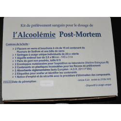 Kit de prelevement sanguin POST MORTEM - Alcoolemie