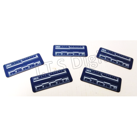 Reglet magnetique bleu 5 cm / 5