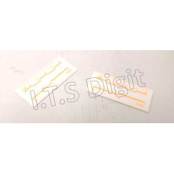 Reglets PVC millimetres Fluo 5 cm / 10
