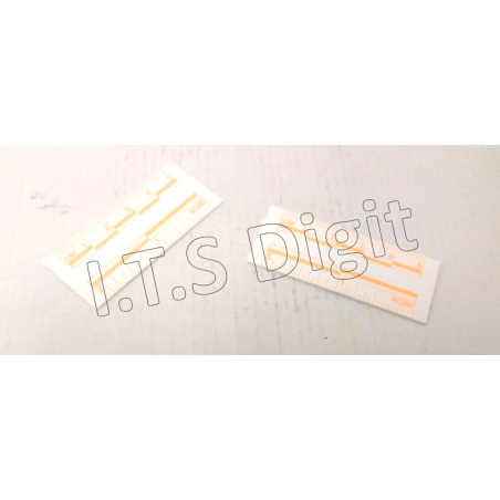 Reglets PVC millimetres Fluo 5 cm / 10