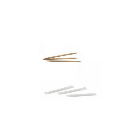Piques bois rigides en emballage individuel / 50