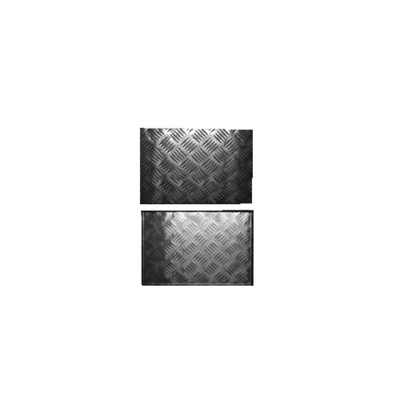 Plaques de cheminement Alu 37.5 x 47.5 cm - 2/3. 5 eme / unite
