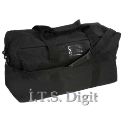 Sac militaire en polyester Noir enduit impermeable 63x28x30