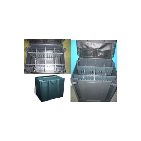 Systainer 5 - 50 l H.420 L.396 l.296 anthracite + barrettes rangement+ couvercle