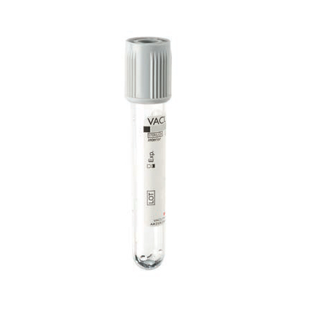 Tube Gris 4/5 Ml Fluorure de Sodium Liquide 13x75 mm / 100