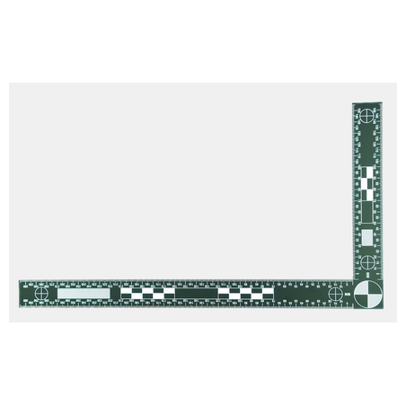 Equerre magnetique millimetree noire 15 x 30