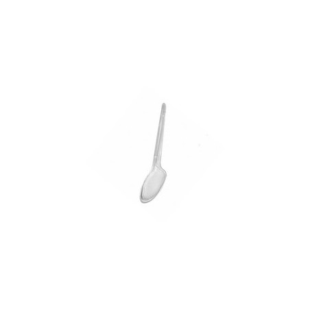 Cuillere (cafe) cristal transparent, reutilisable L. 12 cm / 50
