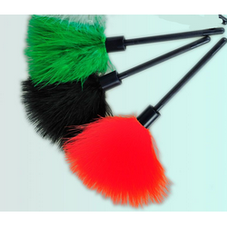 Pinceau plume de marabout vert / petit modele