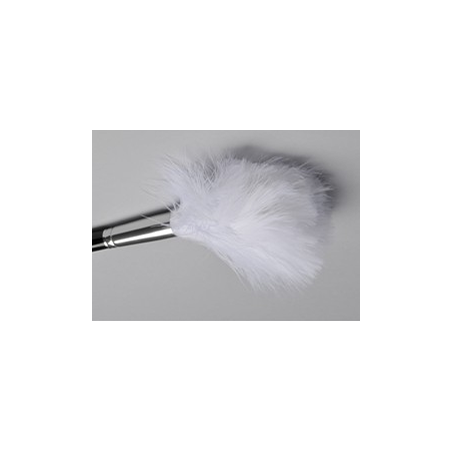 Pinceau plume de marabout blanc / petit modele
