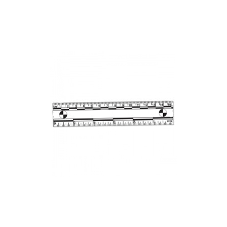 Reglets PVC reversible millimetre 15 cm / 5