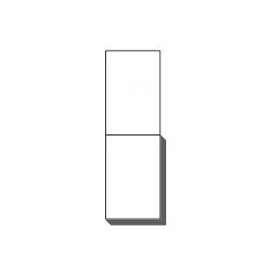 Support Bristol Blanc pour transfert grang format 21x14