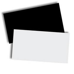 Support rigide PVC noir 6 x 6 cm / 30