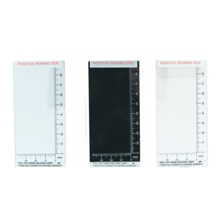 Transferts souples millimetres noir (5 x 10 cm) / 12