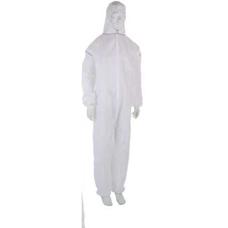Combinaison jetable resistant produits chimiques blanc T 5-6 / XL