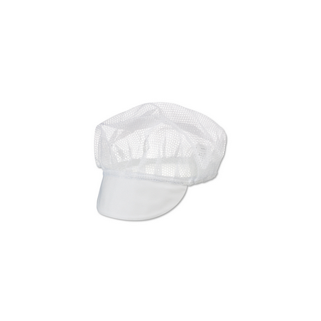 Charlottes polypropylene blanche avec visiere / 100