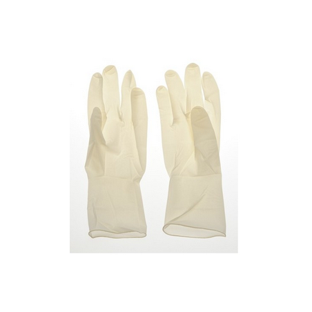 Gants latex steriles poudres courts taille (8/9) L / la paire