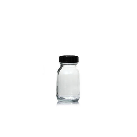 Flacon verre Transparent 1000 Ml avec bouchon et fermeture large