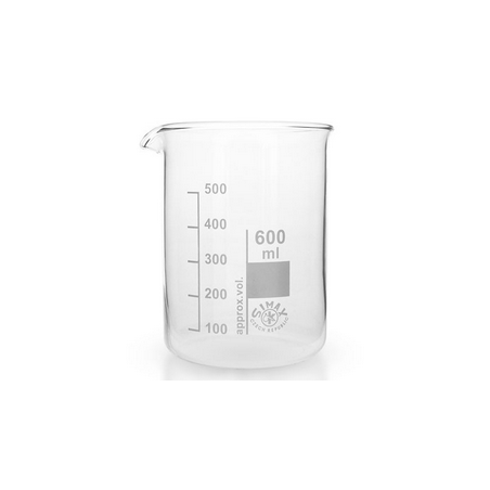 Becher gradue en verre 600 Ml