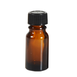 Flacon en verre ambre 15 Ml avec bouchon