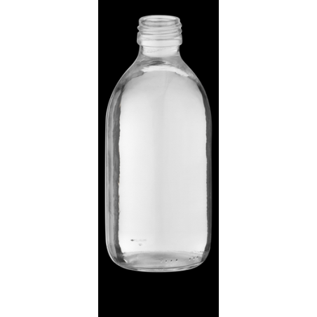 Flacon 1 litre verre avec bouchon polyethylene