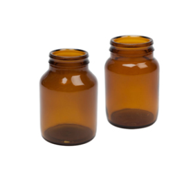 Pillulier 60 Ml verre ambre