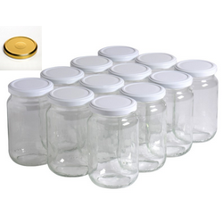 Pot en verre vissant 1000 Ml