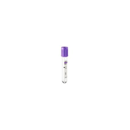 Tube prelevement K3 EDTA 5 Ml bouchon mauve / 100