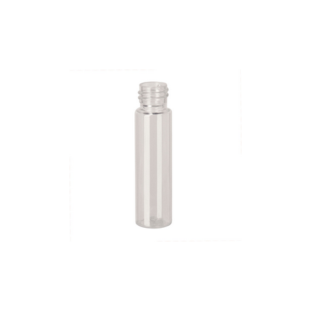 Flacon de 125 Ml PETG Cristal + capsule a vis PP Blanc