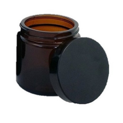 Pot en verre avec couvercle 30 Ml ambre