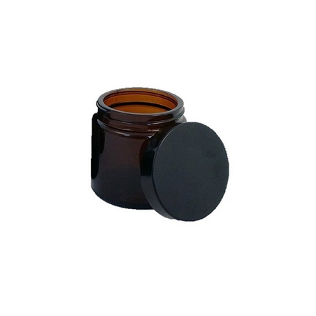 Pot en verre avec couvercle 30 Ml ambre