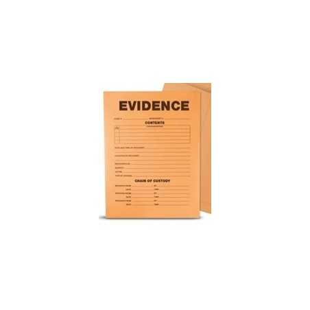 Enveloppe papier kraft securise "Evidence" 13.33x8.89x27.3 mm / 100