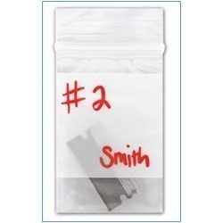 Sac de preuve en plastique - ecrit dessus 6.35x7.62 cm / 100