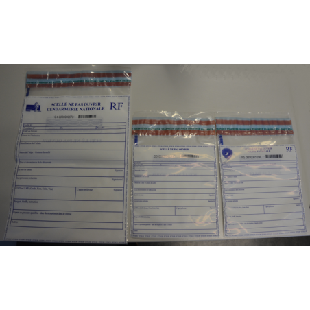Sac securite transparent NEUTRE 160 mm x 220 mm / 50