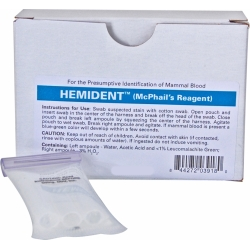 Test reactif sang hemident / 10