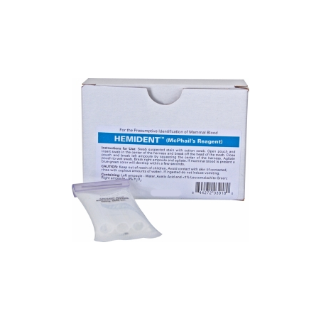 Test reactif sang hemident / 10