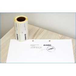 Etiquette de Securite 105 x 37 mm pour documents / Rlx 500