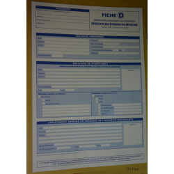 Fiche "D" Resultats des Epreuves de Depistage